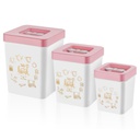 SET 3 BOITES RANGEMENT 1/2.2/3.5 LITRES 