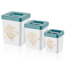 SET 3 BOITES RANGEMENT 1/2.2/3.5 LITRES 