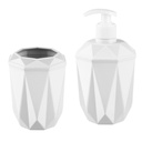 SET SAVON + PORTE BROSSE A DENT MIX ROUGE/BLEU/ROSE/BLANC/GRIS