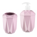 SET SAVON + PORTE BROSSE A DENT MIX ROUGE/BLEU/ROSE/BLANC/GRIS