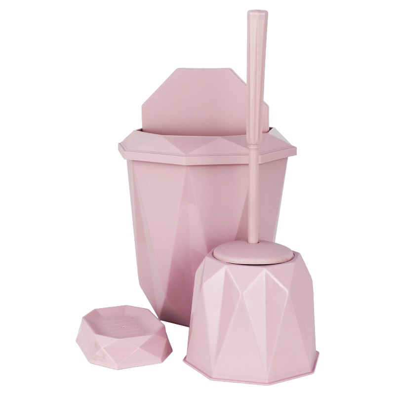 SET SALLE DE BAIN 3 PIECES MIX ROUGE/BLEU/ROSE/BLANC/GRIS