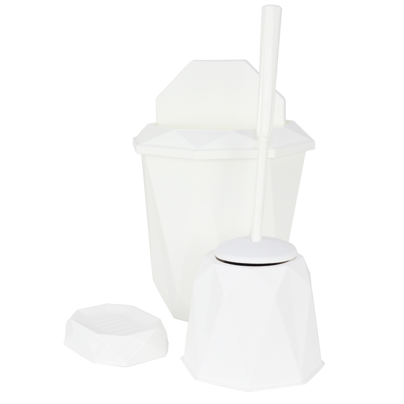SET SALLE DE BAIN 3 PIECES MIX ROUGE/BLEU/ROSE/BLANC/GRIS