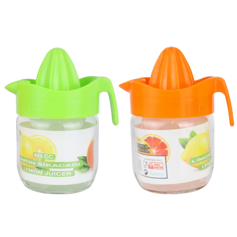 PRESSUME AGRUME VERRE 425 CC MIX JAUNE/ORANGE/VERT