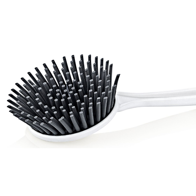 BROSSE VAISSELLE SILICONE 27X7X2 CM BLANC/GRIS
