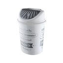 POUBELLE 4 LITRES MIX BLANC/NOIR/BEIGE