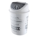 POUBELLE 13 LITRES MIX BLANC/NOIR/BEIGE