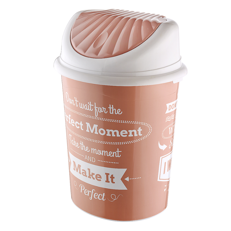 POUBELLE 13 LITRES MIX BLANC/NOIR/BEIGE