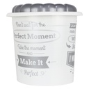 BOITE A DETERGENT 6.5 LITRES MIX BLANC/NOIR/BEIGE