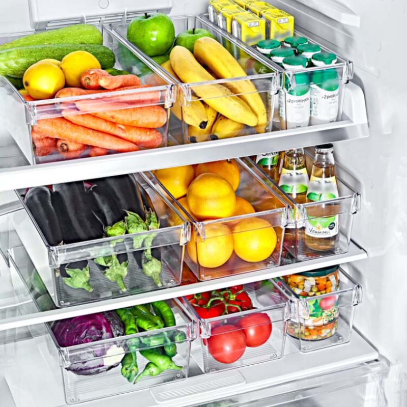 RANGEMENT REFREGIRATEUR TRANSPARENT (36 x 20.5 x 10 CM)