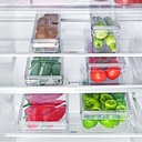 RANGEMENT REFREGIRATEUR TRANSPARENT AVEC COUVERCLE (36 x 10.5 x 5 CM)