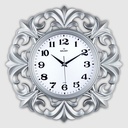 HORLOGE MURALE DECORATIVE 39.5 CM MIX OR/ARGENT/BLANC