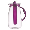 CARAFE 2.5 LITRES PLASTIQUR CRYSTAL AVEC INFUSEUR MIX ROUGE/VIOLET