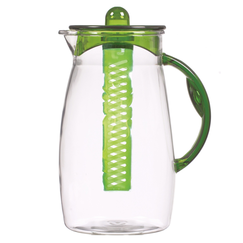 CARAFE 2.5 LITRES PLASTIQUR CRYSTAL AVEC INFUSEUR MIX VERT/BLEU