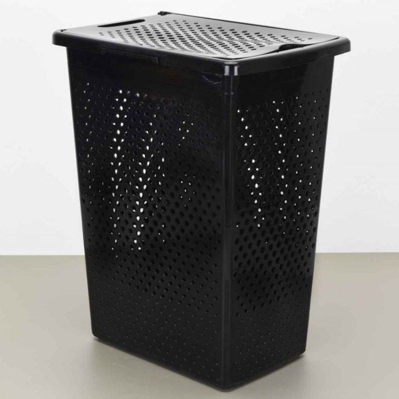 BAC A LINGE SLIM 38 LITRES MIX BLANC/NOIR