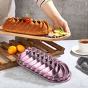 MOULE GRANIT CAKE 33X15X7 CM MIX NOIR/ROSE/OR/ROUGE