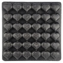 MOULE GATEAU GRANIT 30 CM MODELE CŒUR COULEUR NOIR