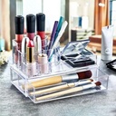 RANGE MAQUILLAGE 10X10X18 CM TRANSPARENT FUME