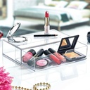 BOITE RANGEMENT MAQUILLAGE 23 X 13 X 6 CM TRANSPARENT