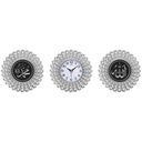SET 3 PIECES (2 MIRROIRS + SIGNE RELIGIEUX) 35 CM. MIX OR/ARGENT
