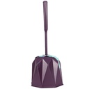 BROSSE WC 38X14 CM MIX ROSE/ROUGE/BLEU/GRIS/BLANC