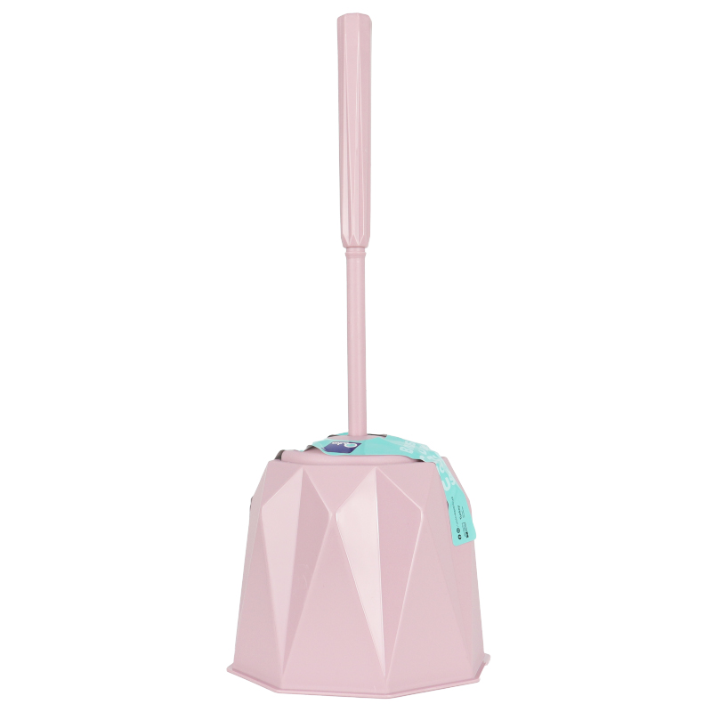 BROSSE WC 38X14 CM MIX ROSE/ROUGE/BLEU/GRIS/BLANC