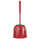 BROSSE WC 38X14 CM MIX ROSE/ROUGE/BLEU/GRIS/BLANC