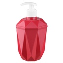 DISPENSEUR SAVON 38X14 CM MIX ROSE/ROUGE/BLEU/GRIS/BLANC