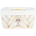 BOITE RANGEMENT DESIGN 4 LITRES MIX ROSE/BLANC/NOIR