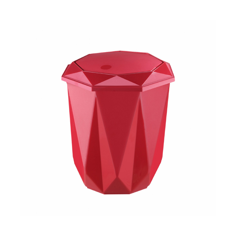 POUBELLE A PEDALE 2.5 LITRES MIX ROUGE/BLEU/ROSE/BLANC/GRIS