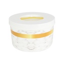 BOITE RANGEMENT DESIGN 14.5X8.5CM LITRES MIX MARBRE BLANC/NOIR