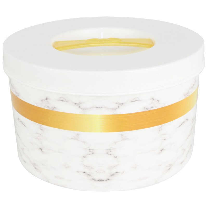 BOITE RANGEMENT DESIGN 21.5X12.5CM LITRES MIX MARBRE BLANC/NOIR