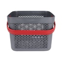 PANIER DESIGN PLASTIQUE 5 LITRES MIX ROSE/ROUGE/BLEU/GRIS/BLANC