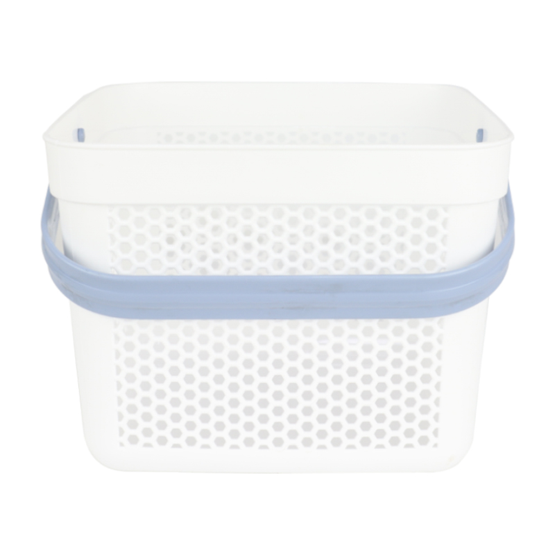 PANIER DESIGN PLASTIQUE 8 LITRES MIX ROSE/ROUGE/BLEU/GRIS/BLANC