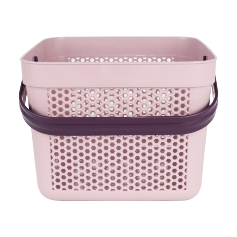 PANIER DESIGN PLASTIQUE 8 LITRES MIX ROSE/ROUGE/BLEU/GRIS/BLANC