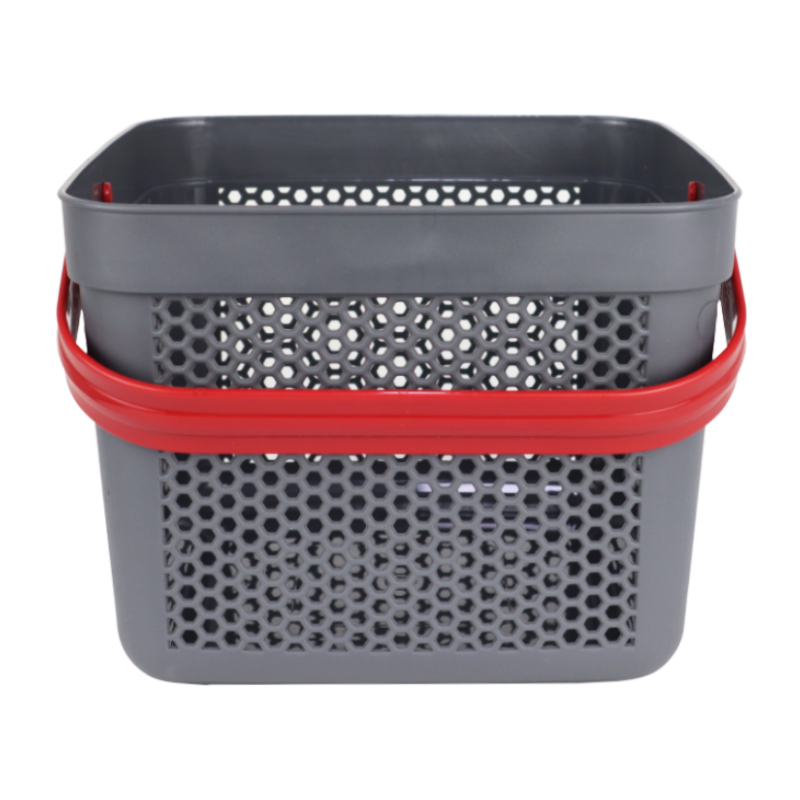 PANIER DESIGN PLASTIQUE 8 LITRES MIX ROSE/ROUGE/BLEU/GRIS/BLANC
