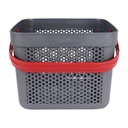 PANIER DESIGN PLASTIQUE 8 LITRES MIX ROSE/ROUGE/BLEU/GRIS/BLANC
