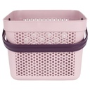 PANIER DESIGN PLASTIQUE 12 LITRES MIX ROSE/ROUGE/BLEU/GRIS/BLANC