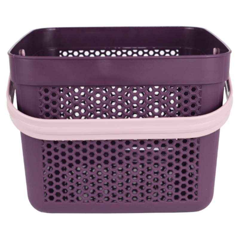 PANIER DESIGN PLASTIQUE 12 LITRES MIX ROSE/ROUGE/BLEU/GRIS/BLANC