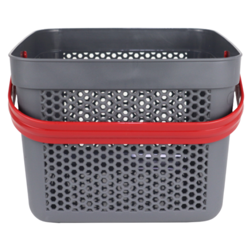 PANIER DESIGN PLASTIQUE 12 LITRES MIX ROSE/ROUGE/BLEU/GRIS/BLANC