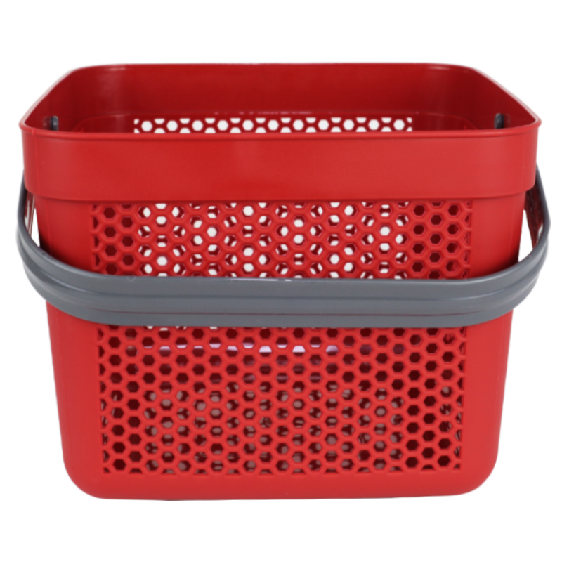 PANIER DESIGN PLASTIQUE 12 LITRES MIX ROSE/ROUGE/BLEU/GRIS/BLANC