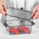 BOITE RANGEMENT PLASTIQUE 1.2 LITRES 14.5X19.5X7.5 CM COULEUR MAT 