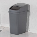 POUBELLE 10 LITRES MIX GRIS / BLANC