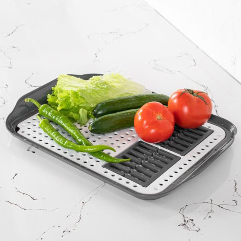 EGOUTTOIR VAISSELLE 41X30 CM ANTHRACITE