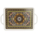 PLATEAU DECO PLASTIQUE 39X26 CM MIX BLANC/NOIR