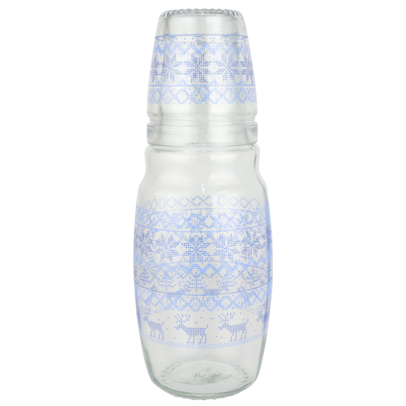 BOUTEILLE AVEC VERRE 1.5 LITRES MIX DESIGNS