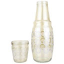 BOUTEILLE AVEC VERRE 1.5 LITRES DESIGN OR