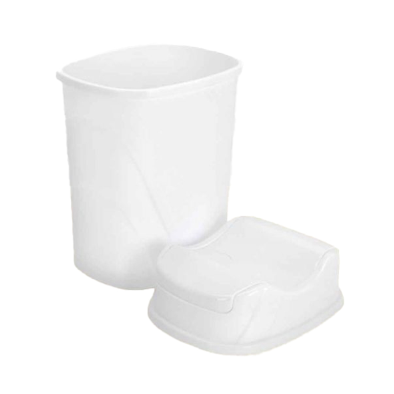 POUBELLE 5.5 LITRES MIX GRIS / BLANC/BEIGE