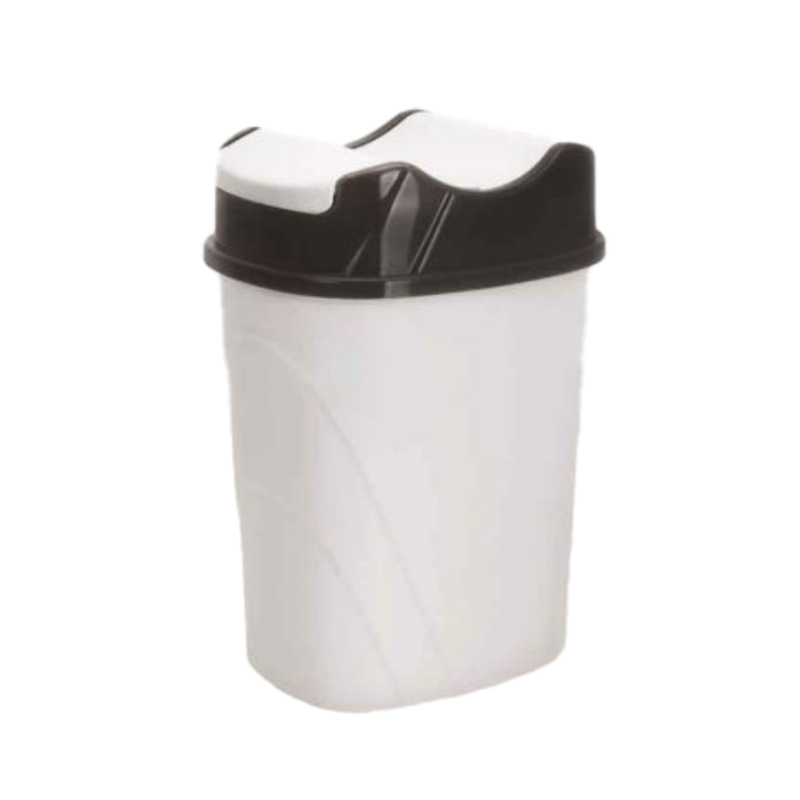POUBELLE 8.5 LITRES MIX GRIS / BLANC/BEIGE