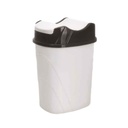 POUBELLE 8.5 LITRES MIX GRIS / BLANC/BEIGE