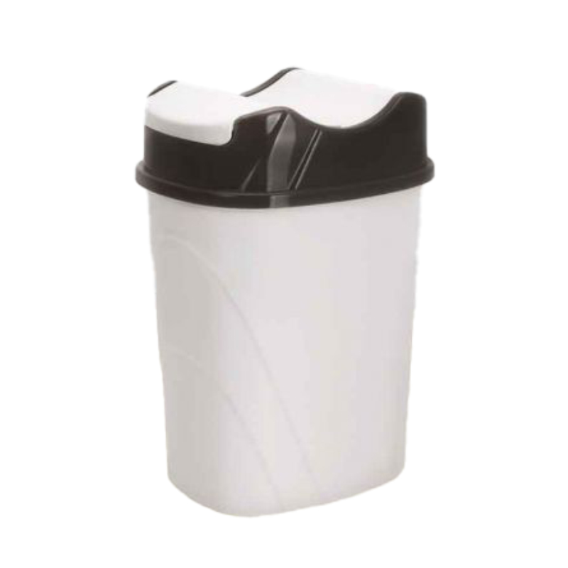POUBELLE 15 LITRES MIX GRIS/ BLANC/BEIGE